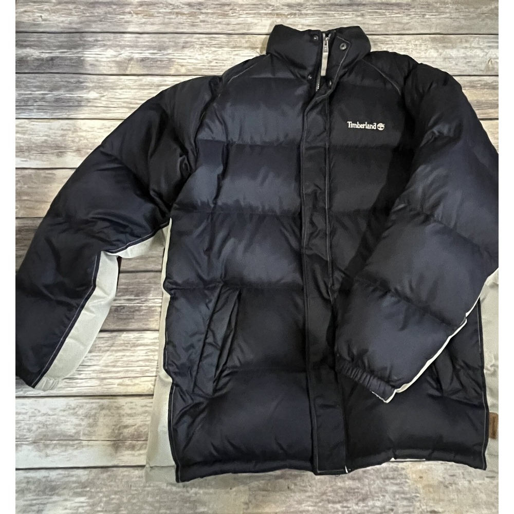 Timberland Men's Down Puffer Jacket Long XL Black